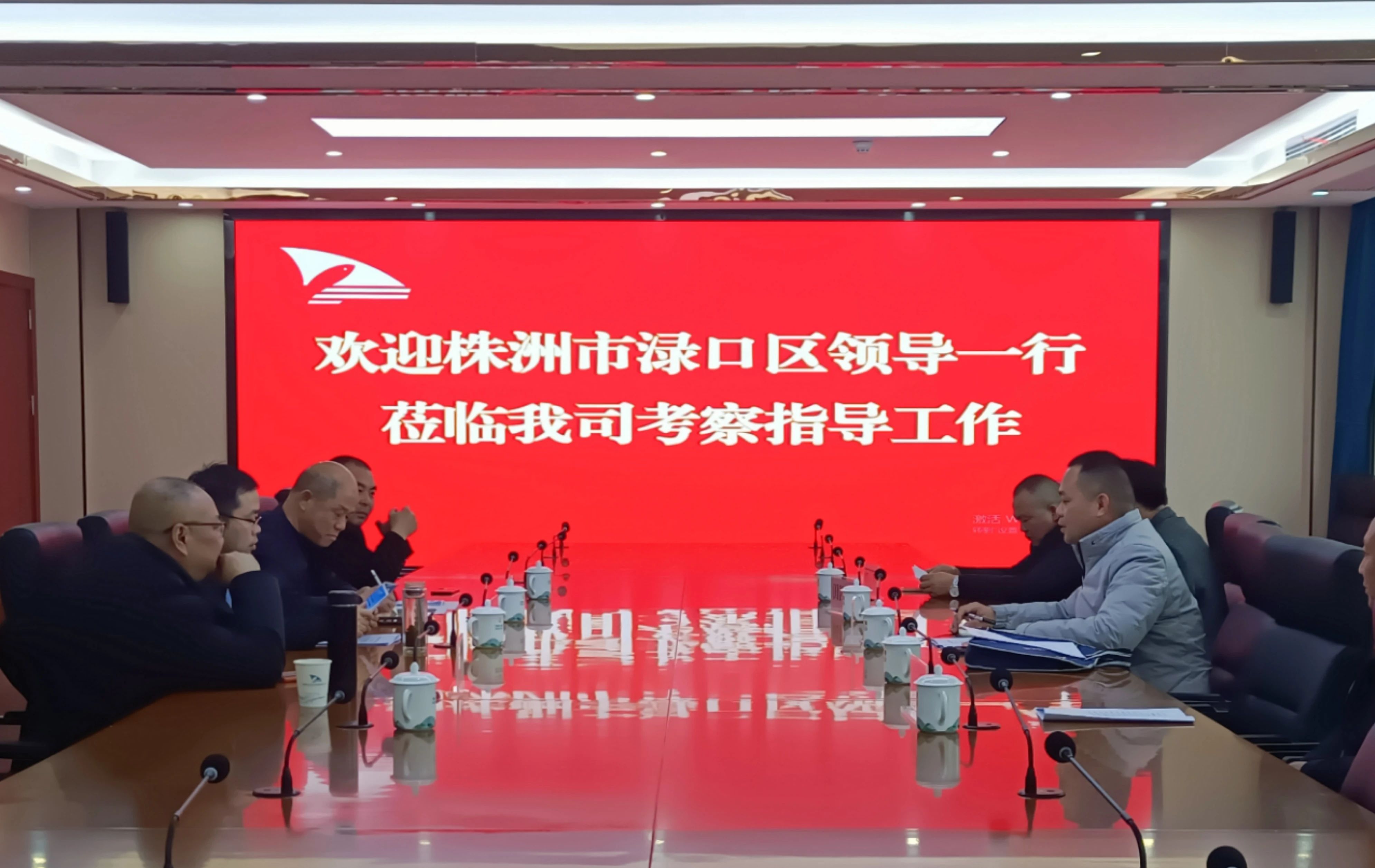 株洲市渌口区领导来我公司考察交流工作