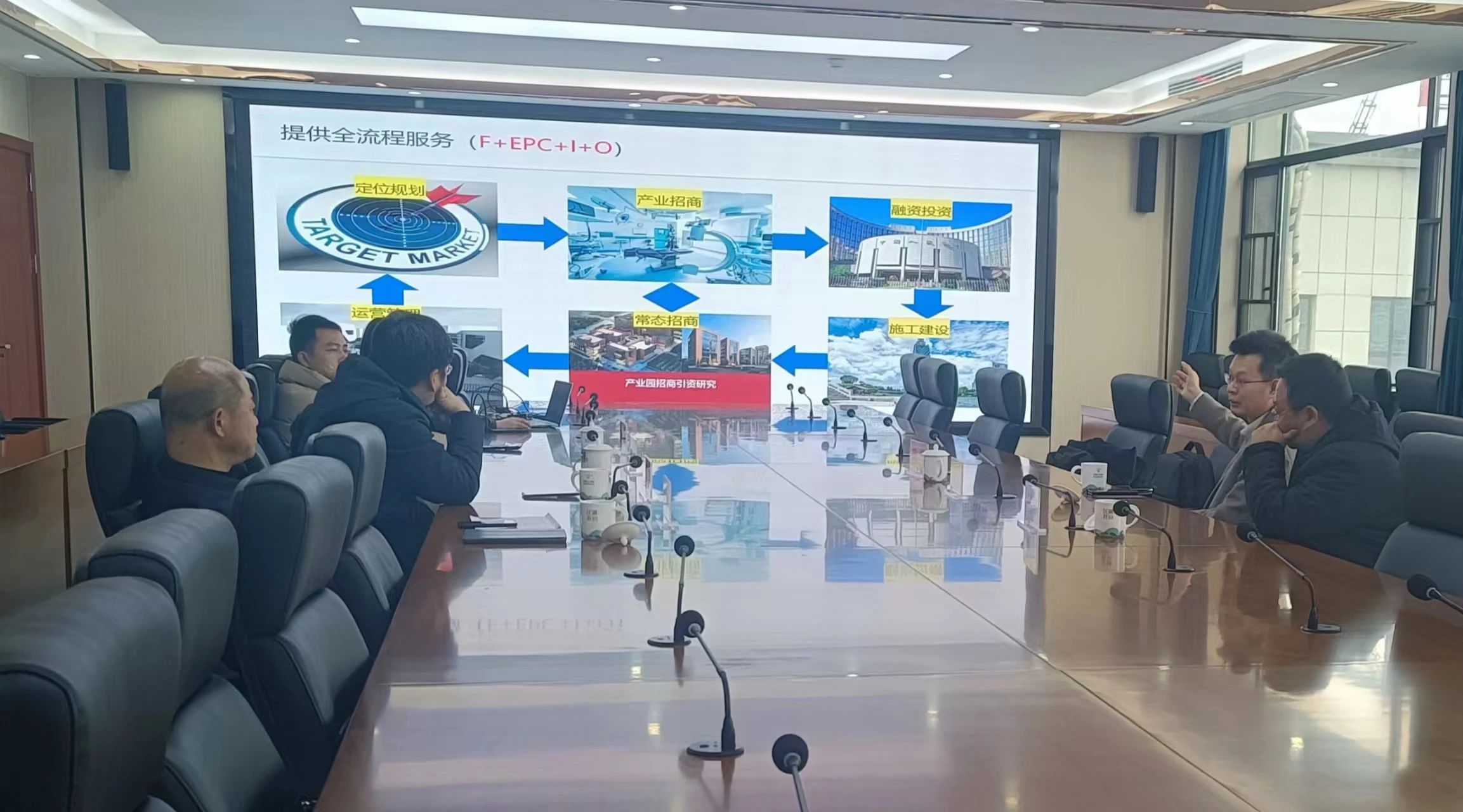 我公司召开招商洽谈会