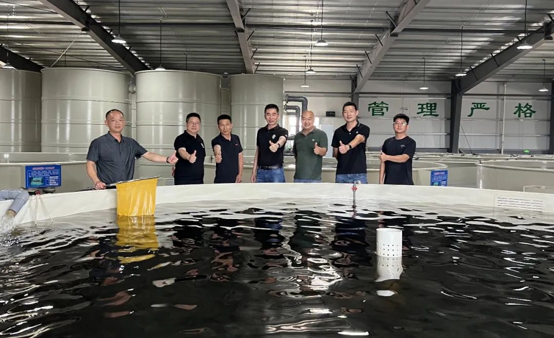 佛山市三水白金水产种苗有限公司董事长梁健辉莅临我司考察交流