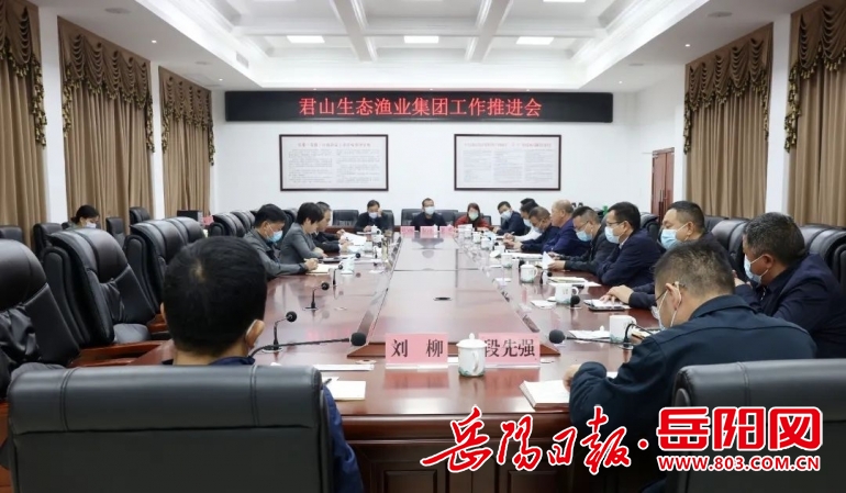 君山区召开君山生态渔业集团工作推进会